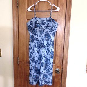 Cosmos Collection Women's Floral Midi Strap Dress Tagless (Probably SZ 6)